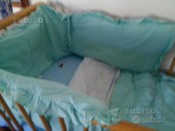 Paracolpi verde coordinato, trapunta, , lenzuola