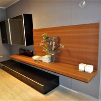 Parete Former teak asia e laccato brown