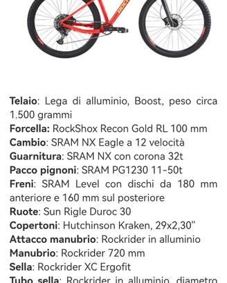 mtb rockrider XC 120