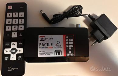 Decoder DVBT2 TELESystem Facile T2 HEVC