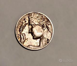 Moneta italiana 20 cent. 1912, buone condizioni.