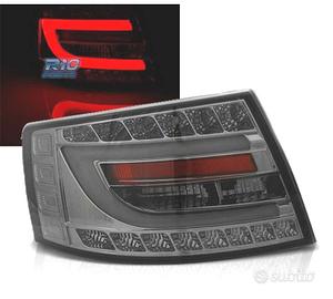 FANALI PER AUDI A6 C6 SEDAN 04-08 FUMÈ LED 7PIN