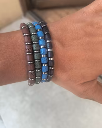Bracciali in pietra lavica