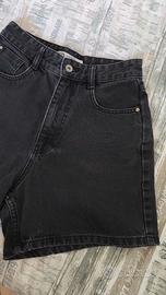 Shorts jeans neri Zara
