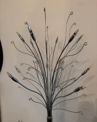 Piantana design in acciaio