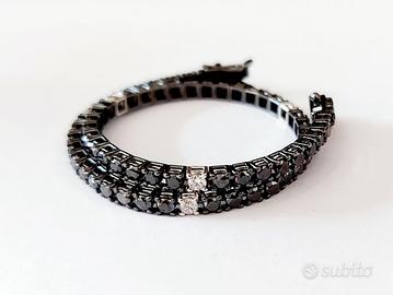 Bracciale Oro Brunito  18kt-750 Diamanti Unisex