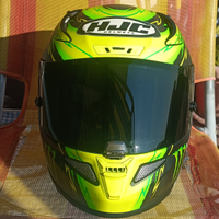 Casco Crutchlow HJC integrale verde nero