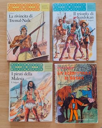Libri Emilio Salgari edizioni vintage anni 70