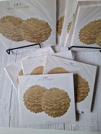 Lotto 20 pom pom carta 30 cm decorazioni festa nuo