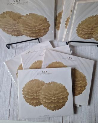Lotto 20 pom pom carta 30 cm decorazioni festa nuo