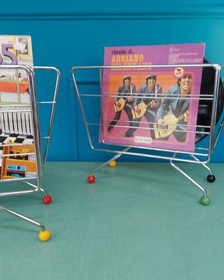 porta vinili o riviste vintage 