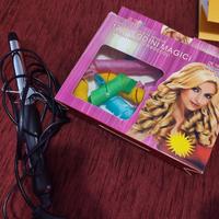 Piastra arricciacapelli e bigodini