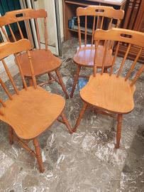 Sedie cucina in legno.