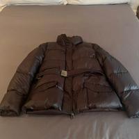 Piumino donna ADD marrone con cintura