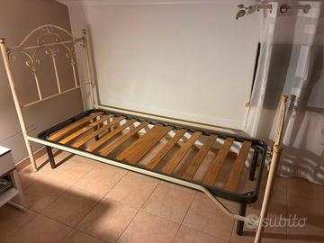 Letto singolo con rete 50€