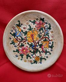 Baffoni  Piatto vintage maiolica d'arte Gubbio '63