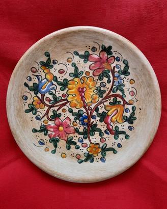 Baffoni  Piatto vintage maiolica d'arte Gubbio '63