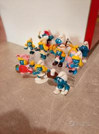 Lotto puffi vintage puffetta schleich
