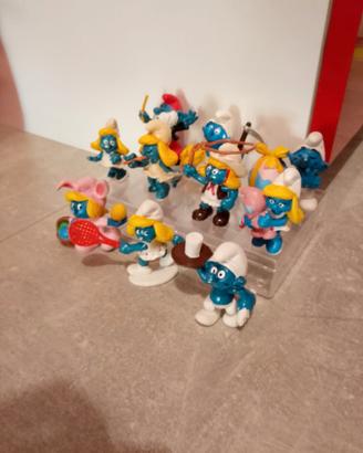 Lotto puffi vintage puffetta schleich