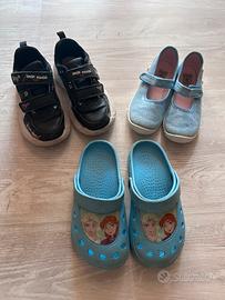 Lotto 3 paia scarpe bimba taglia 29 varie marche