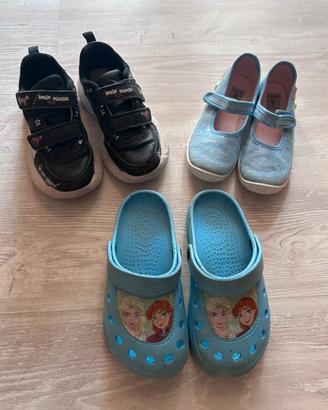 Lotto 3 paia scarpe bimba taglia 29 varie marche