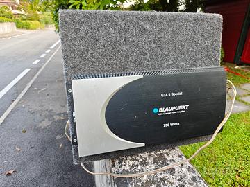 woofer, cassa sub, amplificatore e pannello polo6n