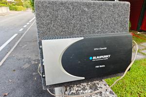 woofer, cassa sub, amplificatore e pannello polo6n