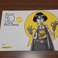 Folder Filatelico Lucca Comics 50 Anni Gold 1966–2