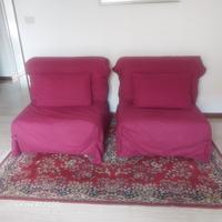 Coppia di poltrone letto