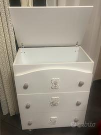 Fasciatoio piu lettino  per bambini  marca erbesi