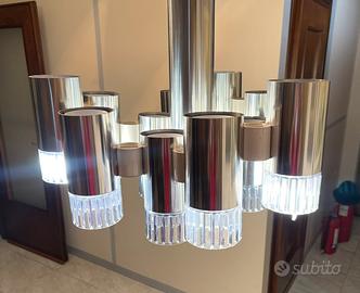 Lampadario + 2 Applique Gaetano Sciolari Anni 70