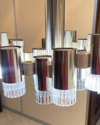 Lampadario + 2 Applique Gaetano Sciolari Anni 70