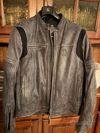Giubbotto pelle Moto Hevik