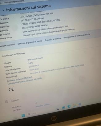 Portatile hp ssd 15,6”