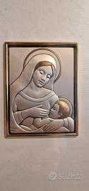 Quadretto Madonna Argento 925 BRUMAL con Cornice