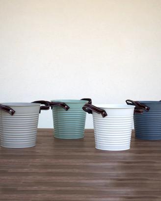 FIORIERA TONDA FERRO in 4 colori differenti