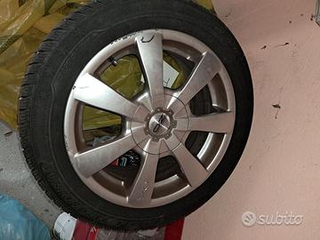 4 gomme termiche 225/55 R 16 con cerchi in lega VW