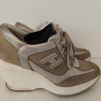 Sneakers Hogan pelle e nabuk