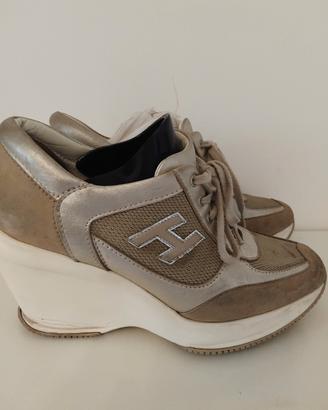 Sneakers Hogan pelle e nabuk