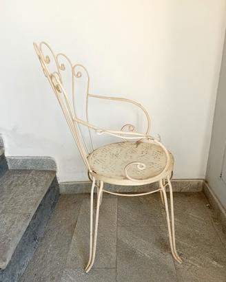 Sedia in ferro battuto 