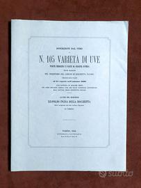 N. 105 qualita’ di uve - 1862 - ristampa