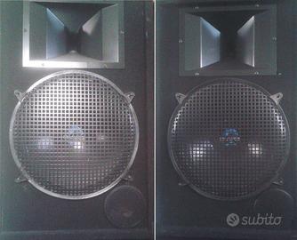 2 casse da concerto 2 vie 600w