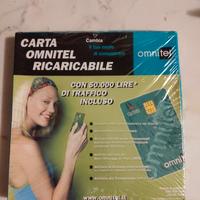Carta Omnitel ricaricabile SIM anni 90