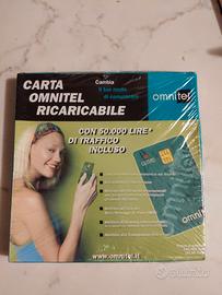 Carta Omnitel ricaricabile SIM anni 90