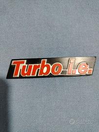 Sigla fregio stema targhetta Fiat I turbo ie