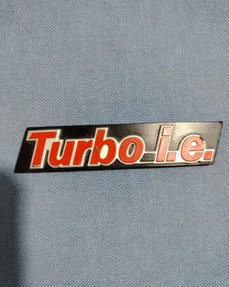 Sigla fregio stema targhetta Fiat I turbo ie