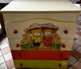 Cassettiera cameretta bambino