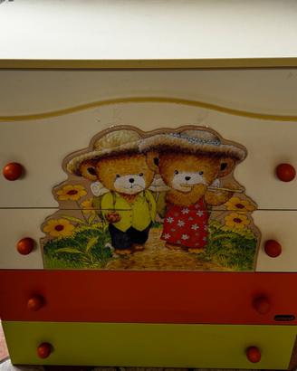 Cassettiera cameretta bambino