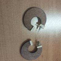 Orecchini tondi in legno