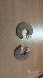 Orecchini tondi in legno